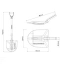 Ver imagem 3 de Pá de Bico 460/40 em Aço com Cabo de Madeira 71 Cm com Empunhadura Plástica Curva Ergonôm