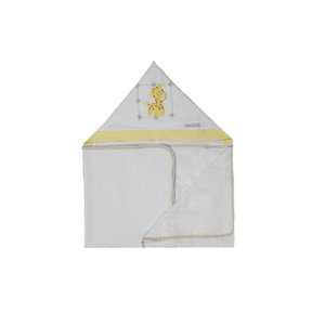 Toalha de Banho Bebê Infantil de Malha 100% algodão com Capuz Girafa enxoval bebê
