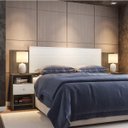 Ver imagem 1 de Cabeceira Extensível Casal/Queen 2 Mesas de Apoio Maceió Poliman Móveis