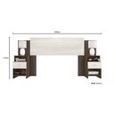 Ver imagem 4 de Cabeceira Extensível Casal/Queen 2 Mesas de Apoio Maceió Poliman Móveis