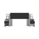 Ver imagem 2 de Cabeceira Extensível Casal/Queen 2 Mesas de Apoio Maceió Poliman Móveis