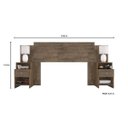 Ver imagem 4 de Cabeceira Extensível Casal/Queen 2 Mesas de Apoio Maceió Poliman Móveis