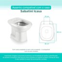 Ver imagem 3 de Tampa Vaso Sanitário Madeira Laqueada Sabatini Branco para Bacia Icasa