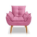 Ver imagem 2 de Poltrona Opala Decorativa Sala e Escritório Rosa