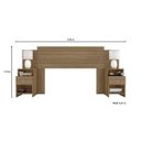 Ver imagem 4 de Cabeceira Extensível Casal/Queen 2 Mesas de Apoio Maceió Poliman Móveis