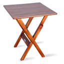 Ver imagem 4 de Conjunto de Mesa e 4 Cadeiras 60x60 Dobrável para Bar e Restaurante - Imbuia