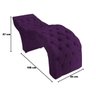 Maca Estofada Estética Cílios Salão Spa Veludo Rebeca:roxo - 3
