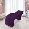 Maca Estofada Estética Cílios Salão Spa Veludo Rebeca:roxo - 2