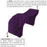 Maca Estofada Estética Cílios Salão Spa Veludo Rebeca:roxo - 4