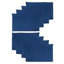 Ver imagem 1 de Kit 8 Fronhas Ponto Palito Percal 600 Fios Callandra cor:azul