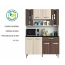 Ver imagem 5 de Armário de Cozinha 8 Portas 1 Gaveta Gabi Branco