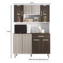 Ver imagem 3 de Armário de Cozinha 8 Portas 1 Gaveta Gabi Branco