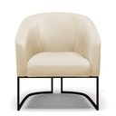 Ver imagem 2 de Poltrona Stella Corino Base Industrial Preto D03 - D'Rossi