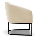 Ver imagem 6 de Poltrona Stella Corino Base Industrial Preto D03 - D'Rossi