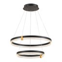 Ver imagem 2 de Lustre Pendente Astraled Doly Pl-9856 Preto Led Bivolt Preto Pl-9856
