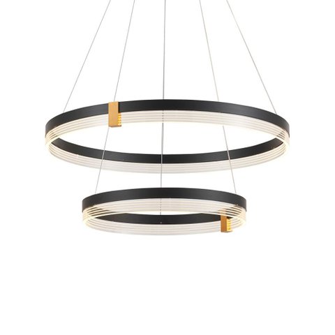 Lustre Pendente Astraled Doly Pl-9856 Preto Led Bivolt Preto Pl-9856