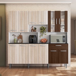 Armário de Cozinha 12 Portas 1 Gaveta Clara Yescasa