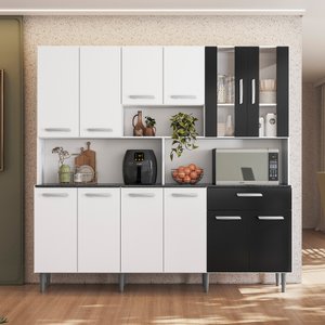 Armário de Cozinha 12 Portas 1 Gaveta Clara Yescasa