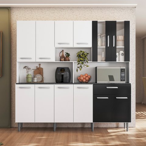 Armário de Cozinha 12 Portas 1 Gaveta Clara Yescasa