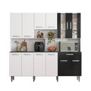 Ver imagem 3 de Armário de Cozinha 12 Portas 1 Gaveta Clara Yescasa Branco/Preto