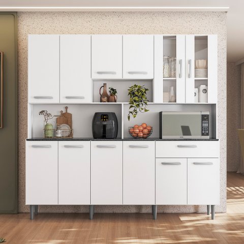 Armário de Cozinha 12 Portas 1 Gaveta Clara Yescasa