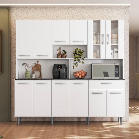 Armário de Cozinha 12 Portas 1 Gaveta Clara Yescasa