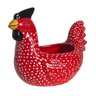 Porta Ovo Decorativo Organizador Galinha Angola Cerâmica - 1