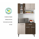 Ver imagem 7 de Armário de Cozinha 6 Portas 1 Gaveta Carol Branco/Variados Padrões de Cores
