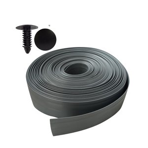 Protetor Fechamento de Portão Grade Cinza 50 Mts + Grampos de Fixação