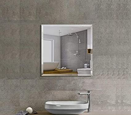 Espelho banheiro lapidado Bisotê 60x60cm Com Pendurador - 4
