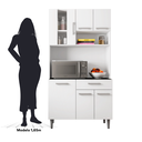 Ver imagem 5 de Armário de Cozinha 6 Portas 1 Gaveta Carol 