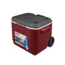 Caixa Térmica 50QT/47,3L Vermelho com Rodas - 1