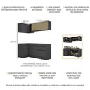 Ver imagem 4 de Armário de Cozinha Compacta de Canto com Rodapé Veneza Multimóveis MP2091.895 Preto