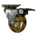 Ver imagem 4 de Kit 4 Rodízio Silicone Fumê Gel Rodinha Moveis 50mm C/ Trava