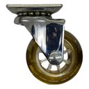 Ver imagem 2 de Kit 4 Rodízio Silicone Fumê Gel Rodinha Moveis 50mm C/ Trava