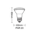 Ver imagem 2 de Lâmpada Led Par 20 7W 36° 2700K IP65 Taschibra