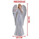 Ver imagem 2 de Anjo Decorativo Musico Flauta em Resina Natal Enfeite 38cm