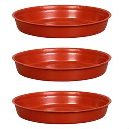 Kit 3 Prato para Vaso Redondo Suporte para Planta 22x3,4cm - 1