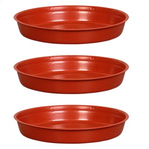Kit 3 Prato para Vaso Redondo Suporte para Planta 22x3,4cm