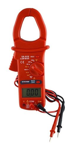Alicate Volt Amperímetro Digital Cat II 1000v Data Hold Va-910 3 ¾ Dígitos - 1