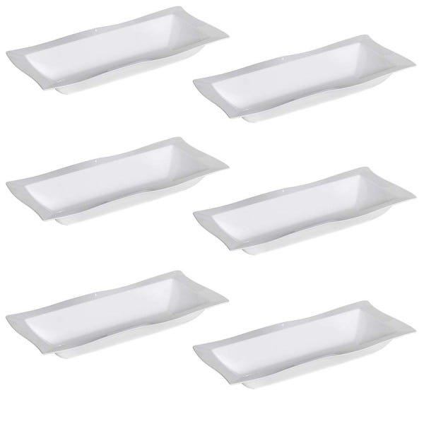 Conjunto de Saladeira Moove Vemplast G 5 Litros Linha Tropical em Polipropileno com 6 peças - Branco - 1