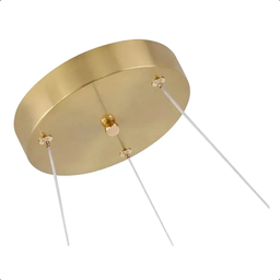 Luminária de Teto Lustre Pendente Led 48w Ondulado Sala Quarto Cozinha Luz 3em1 Bivolt - 5