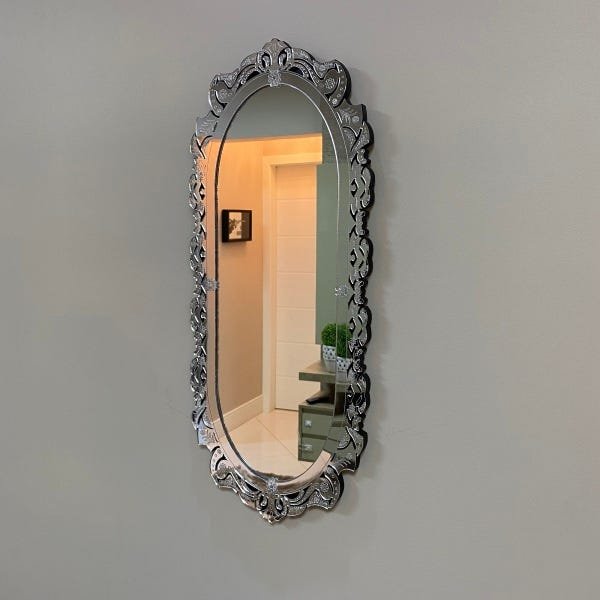 Espelho Decorativo Moldura Corpo Inteiro Bolonha 53x130 - 3