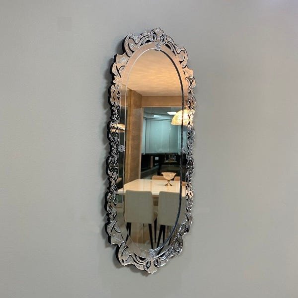 Espelho Decorativo Moldura Corpo Inteiro Bolonha 53x130 - 9