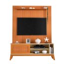 Ver imagem 1 de Rack Bancada Aruba com Painel para Tv até 55 Polegadas Egeo Cedro/off White Ripado Impressão 3d