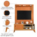 Ver imagem 3 de Rack Bancada Aruba com Painel para Tv até 55 Polegadas Egeo Cedro/off White Ripado Impressão 3d