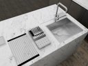 Ver imagem 3 de Escorredor de Louça para Bancada em Aço Inox Escovado 37x20cm
