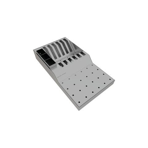 Escorredor de Louça para Bancada em Aço Inox Escovado 37x20cm