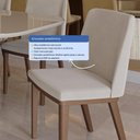 Ver imagem 5 de Conjunto de 8 Cadeiras de Madeira Maciça Kalina Natural com Soft Palha