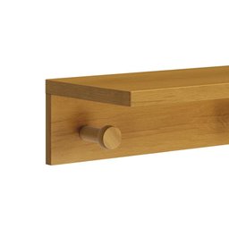 Prateleira Cabideiro Bia 89,6cm Savana Fosco/amadeirado - Reller Móveis - 2